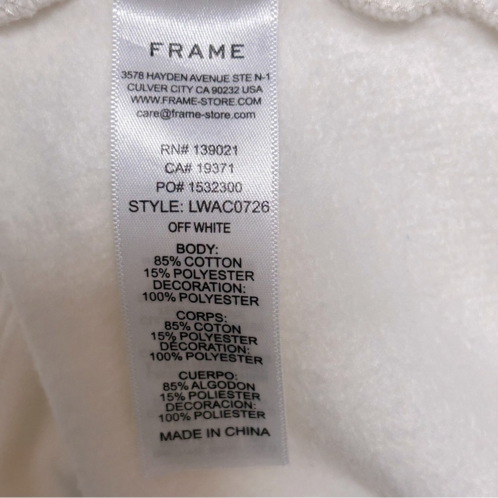 Frame Script Logo Embroidered Sweatshirt - Picture 5 of 9